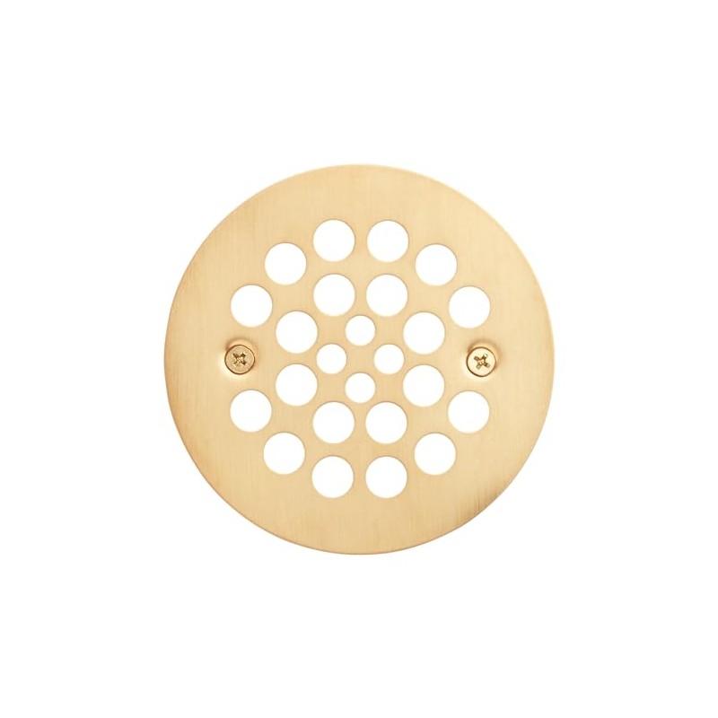 Signature Hardware 480530 4-1/4" Round Shower Drain Strainer - Brushed