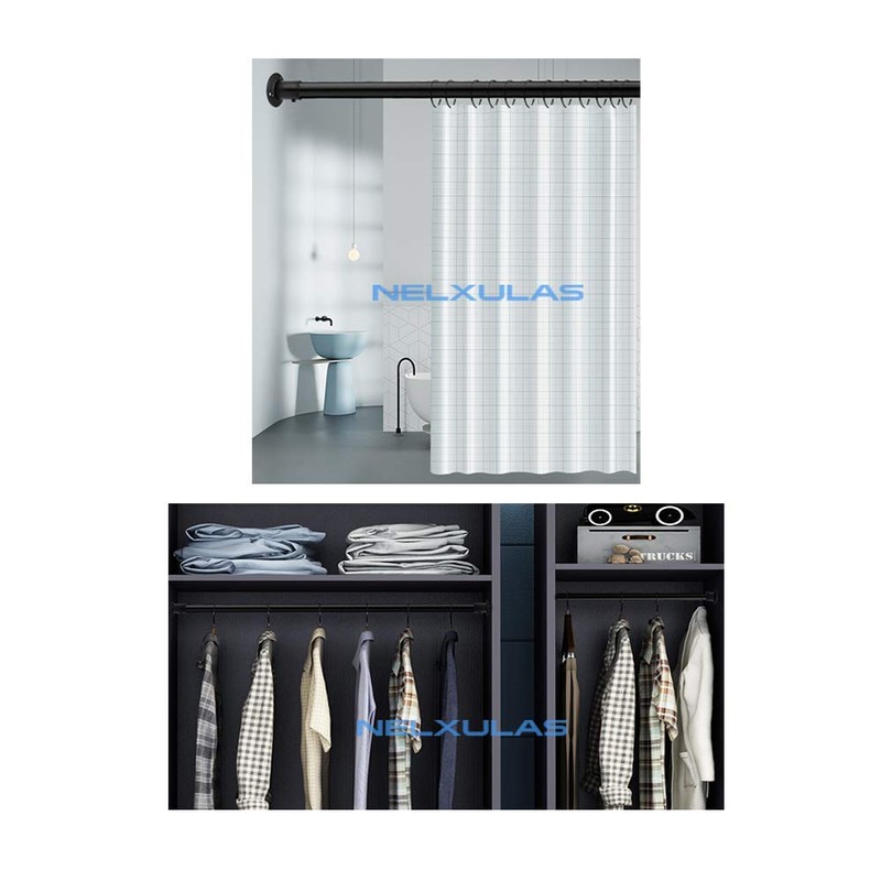 Stainless Steel Heavy Duty Closet Rod Holder,Shower Curtain Rod End