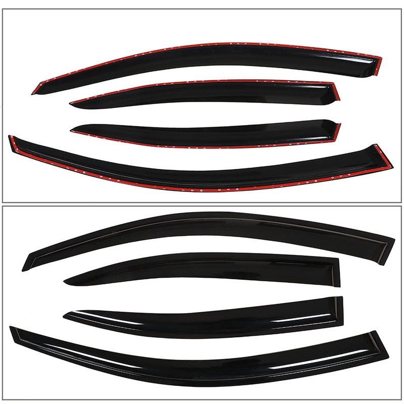 4PCS Side Window Visor Vent Rain Guard Deflector Replacement for