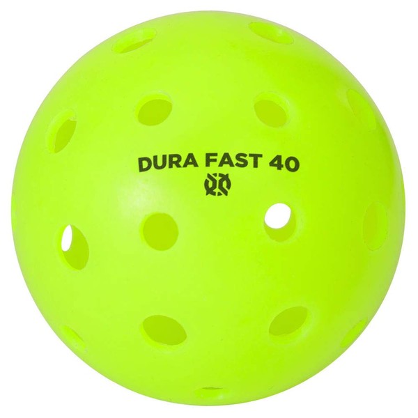 Dura Fast 40 Pickleballs | Outdoor pickleball balls | Neon | Dozen/Pack of 12 | USAPA Approved and the Official Ball of the Professional Pickleball Association Tour (PPA)