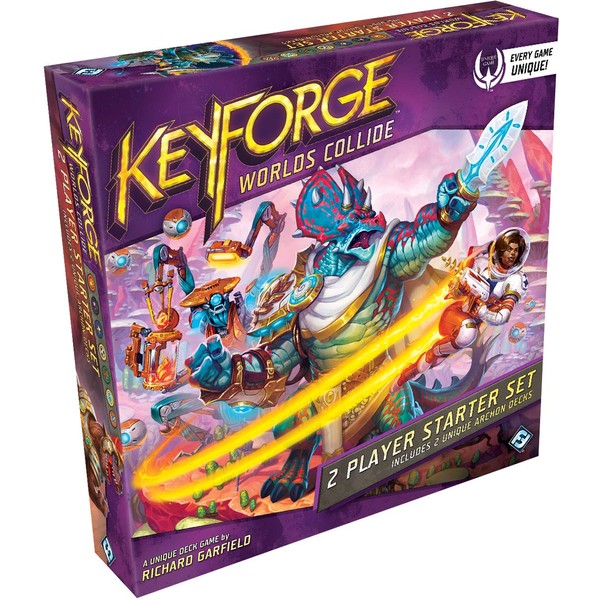 Fantasy Flight Games KeyForge Worlds Collide Two Player Starter Set | Fast-Paced Card Game | Strategy Game for Adults and Teens | Ages 14+ | 2 Players | Average Playtime 45 Minutes | Made
