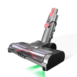JIEANER Vacuum Attachments Motor.head for Dy.son V15 V11 V10 V8 V7, Hardwood Floor Attachments for Dy.son Cordless Stick Vacuum Cleaners with 4 LED Headlights, Soft Roller Brush Head Replacement Parts