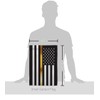 US Thin Gold Line Garden Flag - Set Mailbox Hanger