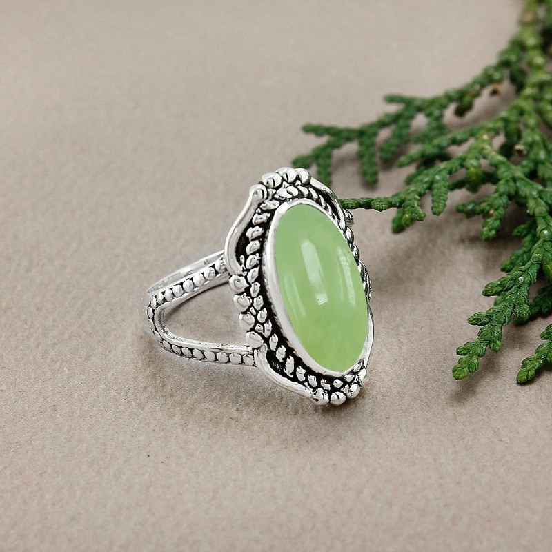 TISHAVI Blue Copper Turquoise Rings For Women Sterling Silver, Blue