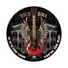 KENSILO Rock and Roll - Cartel de metal redondo para