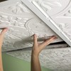 Genesis 2ft x 2ft White Antique Ceiling Tiles - Easy