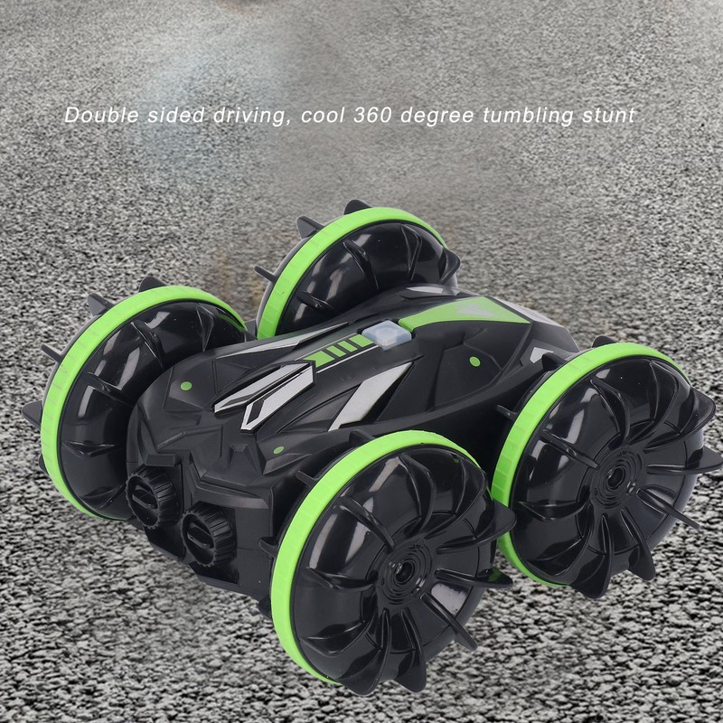 Amphibious Remote Control Car Waterproof Rechargeable Double Sided Tumbling RC