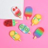 DOMG 16 Pcs Cute Fruit Shaped Ice Cream Erasers for