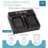 BM LI90 LI-92B 2X Batteries & Dual Charger for Olympus