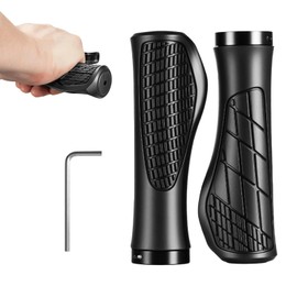 AUTAKI 自転車 グリップ 自転車用アクセサリー 内径22.2mm 自転車汎用 ラバー ショック吸収 耐久性 握りやすい 取付簡単 滑り止めゴム製 柔らかい 人間工学ハンドルグリップ マウンテンバイク用