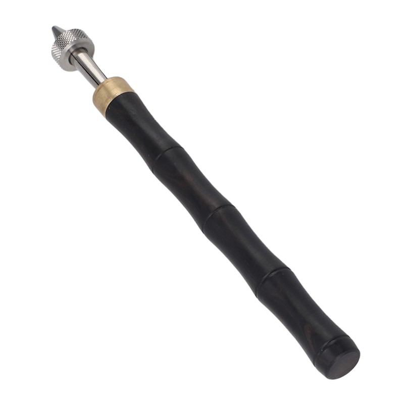 Pin Vise Hand Drill Wooden Handle Comfortable Grip Portable Pin