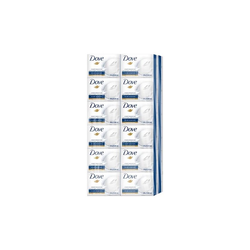 Jabón En Barra Dove Crema Humectante 24 Pz De 25