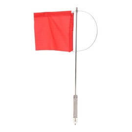 Wind Indicator Flag, Wind Indicator Flag, Monotypes Marine Mast Flag, Wind Indicator, Stainless Steel, Red Boat Flag for Sailboat Yacht (140 x 120 mm/5.51 x 4.72 inch)