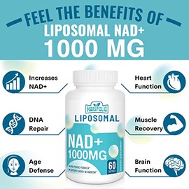 Maripolio Suplemento de NAD+ Liposomal 1000 mg | Entrega Liposomal de Alta Biodisponibilidad | Apoyo a la Energía Celular y Bienestar | Suplemento Die
