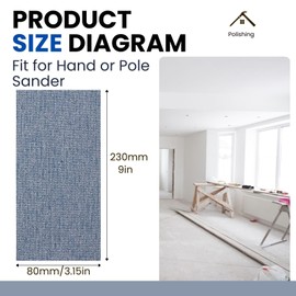 PMIQSA 25 Pcs Net sandpaper strips 80x230mm Mesh Ceramic Sanding Sheets, Grit 180 Hook and Loop Dust Free Sanding Pads, for Orbital Sander, Hand Sanding Block, Wood Metal Surface Preparation