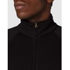 Fruit of the Loom Men's Zip front Premium Sweater, Black,