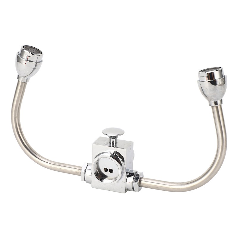 Faucet Mounted Eyewash Station Double Nozzle Emergency Eye Wash Unit