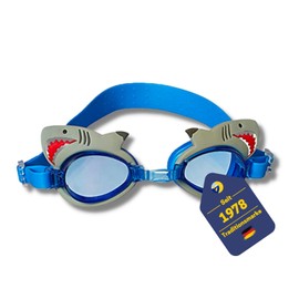 Best Sport Kids' Shark Swimming Goggles, Blue/Grey, Small