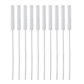 Pack of 10 2.5 mm hearing aid cleaning kits, cleaning brush for hearing aids, hearing aid fan brush, professional nylon hair hearing aid pipe cleaning tool accessories