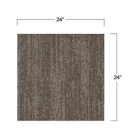 Mohawk Elite 24" x 24" Berber (Loop pile), 0.08" Pile Height, Carpet Tile, Nylon Fiber, Elm Color, (1 Tile)