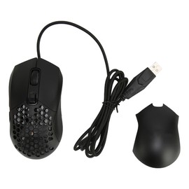 Honeycomb Gaming Mouse RGB Backlight 6 Programmable Buttons 7200 DPI Lightweight Ergonomic Wired Gaming Mouse for PC Black