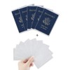 Owfeel 5pcs Frosted Plastic Passport Cover Passport Protector+10pcs Clear Plastic
