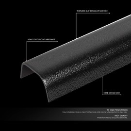 DNA MOTORING Tailgate Molding Cover Cap, Rear Tail Gate Cap Top Molding Compatible with 94-04 Chevy S10 / GMC Sonoma, Tailgate Top Cap Protector Molding Trim Cover, Black, BEDC-R-004