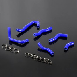 G-PLUS Silicone Radiator Heater Hoses Kit Compatible With Honda NSR 250 1990-1993 MC21/ 1994-1999 MC28 Blue