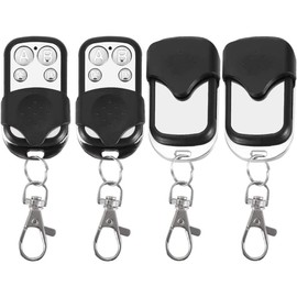 Cloning Remote Control Keychain, Replacement Garage Door Electric Gate, Duplicates and Replaces Original Factory Remote Controls for Vehicle Central Locking Systems, Electronic Garage Doors (ABCD)