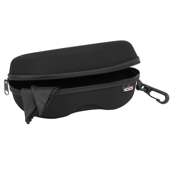 NoCry Storage Case for Safety Glasses with Felt Lining, Reinforced Zipper and Handy Belt Clip