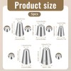 HJZHII 5 Pcs Grass Piping Tip, Stainless Stee Grass Icing