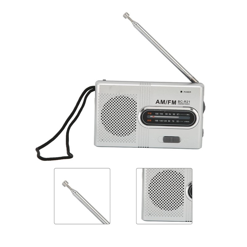 Portable AM FM Pocket Radio, Small Radio with Great Reception,