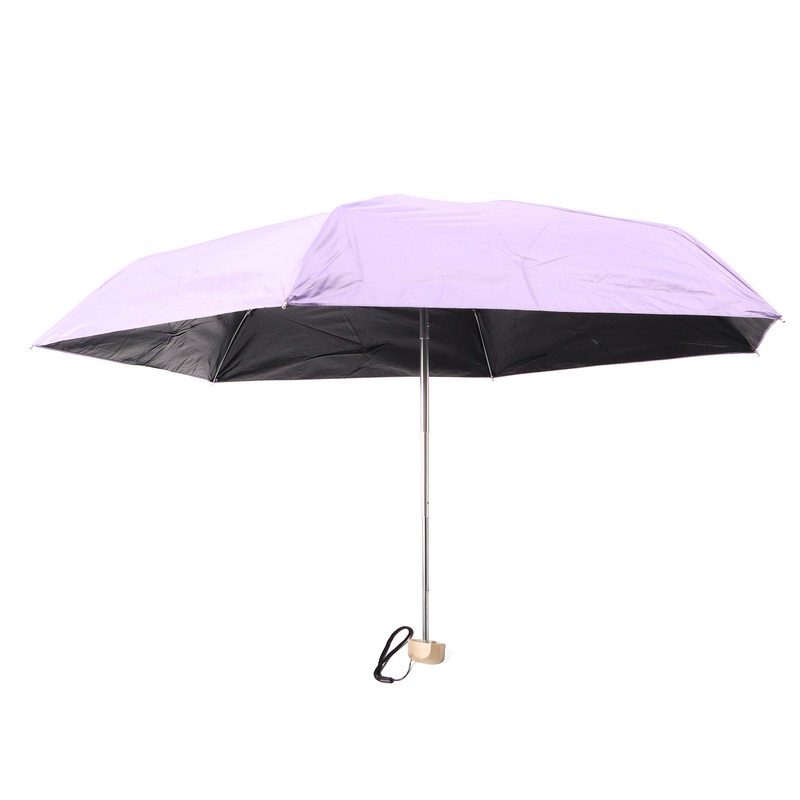 6 Ribs Umbrella Sun Protection UPF50 Impact Cloth Portable Folding