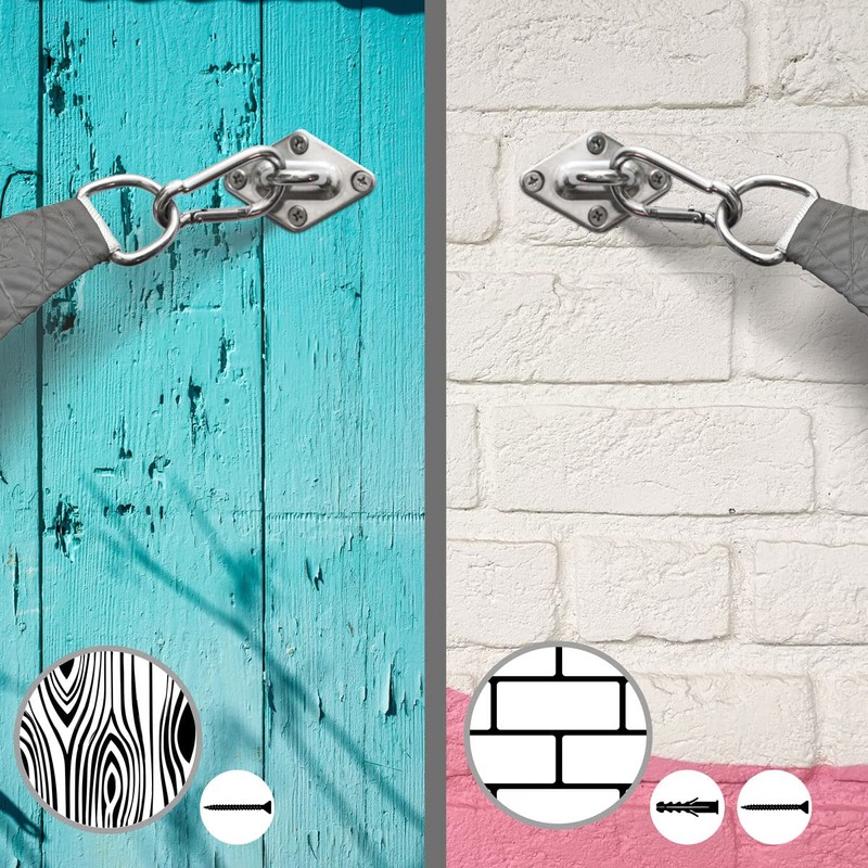 AMANKA Heavy Duty Mounting for Square Awning - Stainless Steel