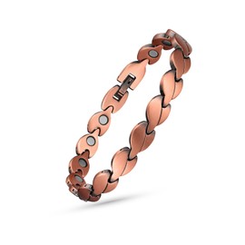 MagVIVACE Pure Copper Anklet for Women, Magnetic Ankle Bracelet with Magnet (Type C -1pcs)