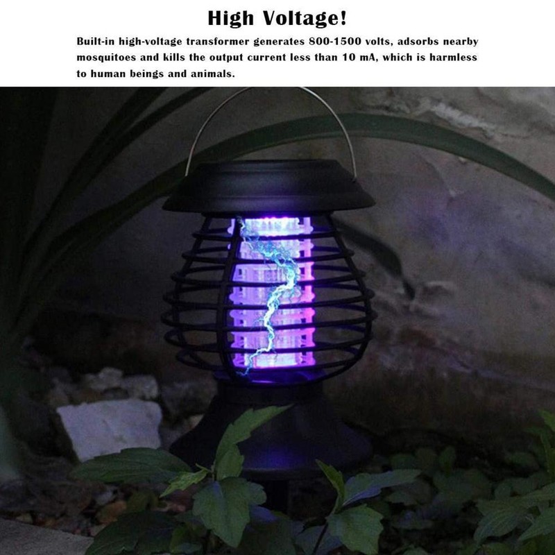 Mosquito Killer Solar LED Lamp Dual Mode Outdoor Waterproof Garden