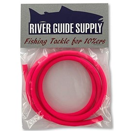 River Guide Supply Tubo de látex de 3 pies (36 pulgadas) para aparejos (rosa neón, 7/32)