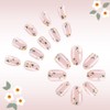SXVME French Press on Nails Almond Shape False Nails with