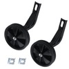 Tsnamay Pair of Black Bicycle Auxiliary Wheel Children's Bicycle Accessories