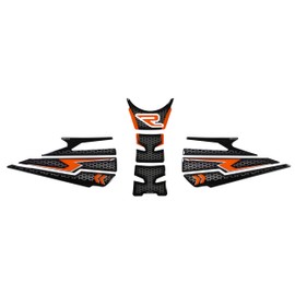 Tankpad Knee Pad Set Compatible with KTM 1290 Super Duke R Orange Silver X850048VA
