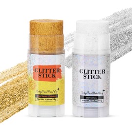 Suhunide Glitter Stick is for Hair,Face and Body Glitter,Shimmery& Long Lasting, Multiple Purpose Body Glitter Gel Long Lasting Series Set