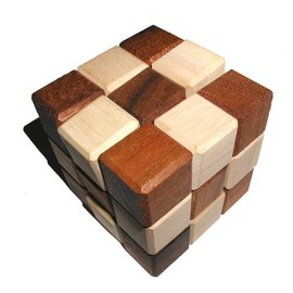 Snake - Size Medium w/Beveled Edges Wood Puzzle