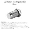 DIYhz Metal Waterproof Push Button Switch Self-Locking Lock Switch 10mm