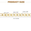 sourcing map 16.4Feet Aluminum Link Chain, Link Cable Chain Oval