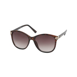 GUESS Women's GU00178 Aviator Sunglasses, Dark Havana, 57mm