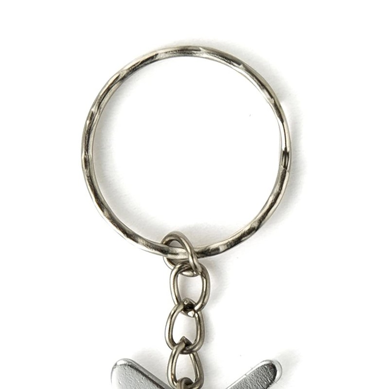 Komonee Fish Bone Silver Bottle Opener Key Chain Metal Dead