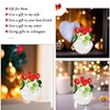 XINSHENGIA Red Crystals Rose Ornaments，Gifts for Women Mom Girlfriend Wife