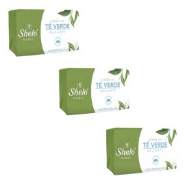 Pack de Jabones de Té Verde Sheló Nabel Antioxidante para Piel Mixta