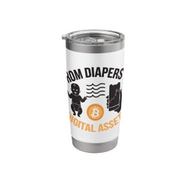 Crypto Mom Cryptocurrency Trader Blockchain Day Trading Stainless Steel Insulated Tumbler