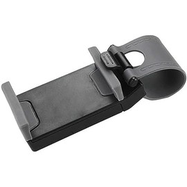 Reiko Car Steering Wheel Phone Mount - Retail Packaging - Gray - HLD07-GY